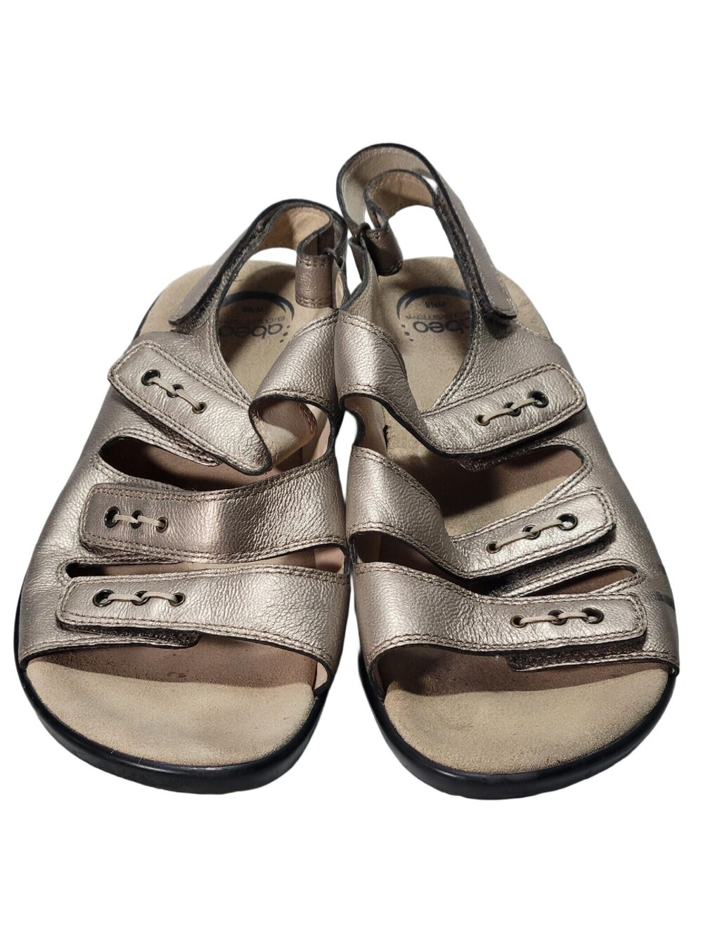 ABEO B.I.O.system Brook Neutral Taupe Nubuck Gladiator Sandal Women's US 8 N